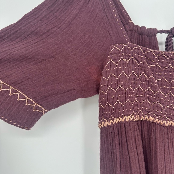 Free People Im The One Embroidered Maxi Dress, Purple - Picture 5 of 9